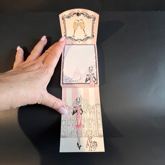 Brighton‎ Magnetic Notepad and EMPTY Heart Shaped Tin Black/White Damask … - Picture 6 of 9